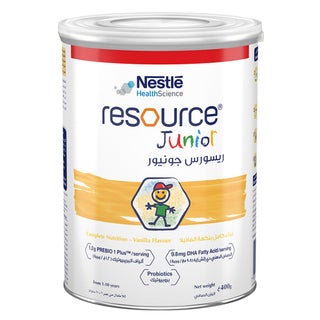 Nestle Resource Junior  Growing Up Children's Milk Formula For 1 To 10 Years Vanilla Flavour 400g