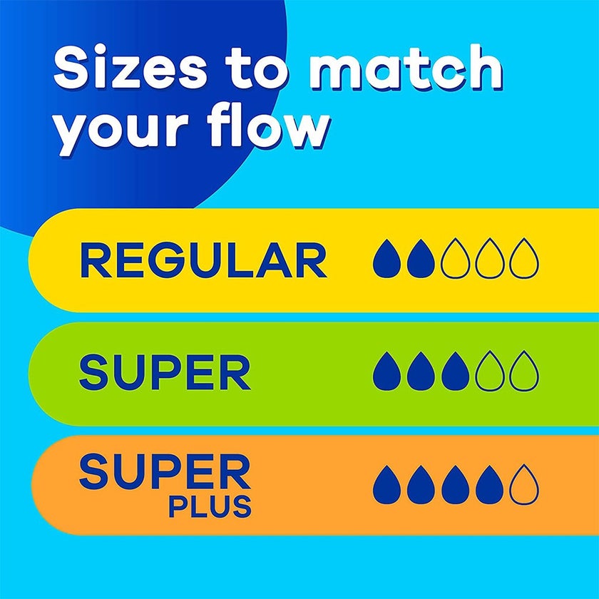 Tampax Super Plus Tampons With Applicator, Pack of 12's