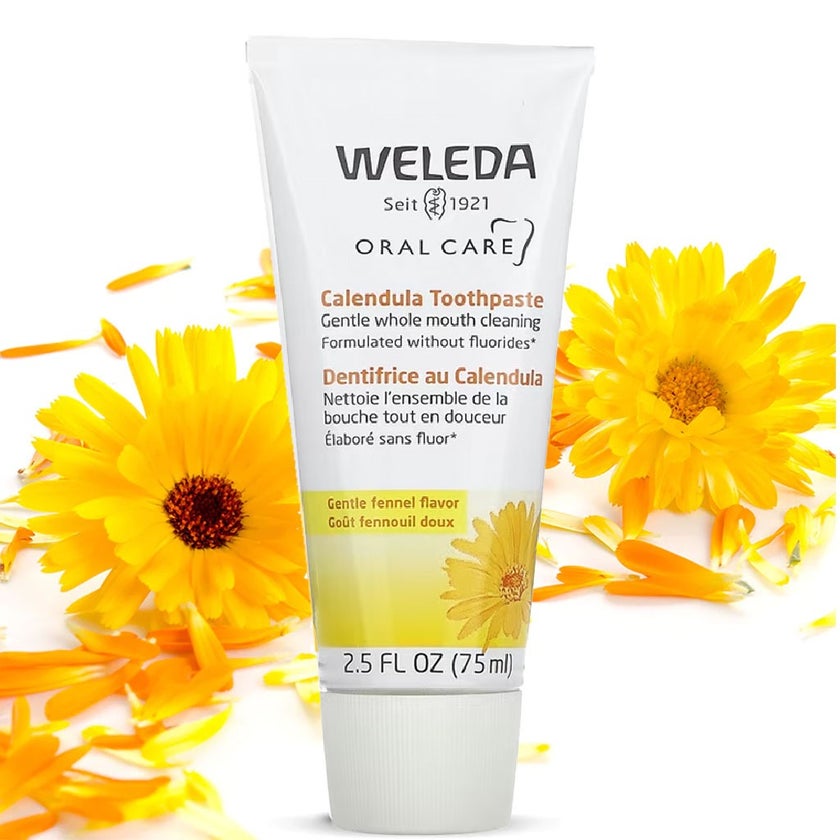 Weleda Oral Care Fluoride-Free Calendula Toothpaste, Fennel Flavor 75ml