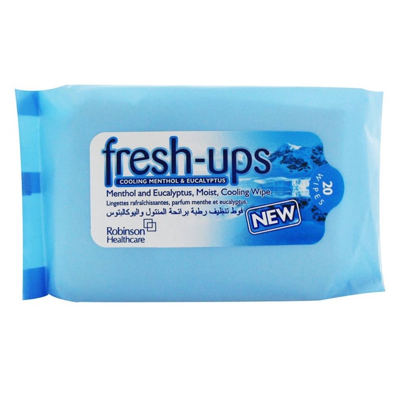 Robinson Fresh Ups Menthol And Eucalyptus Wipes 20's