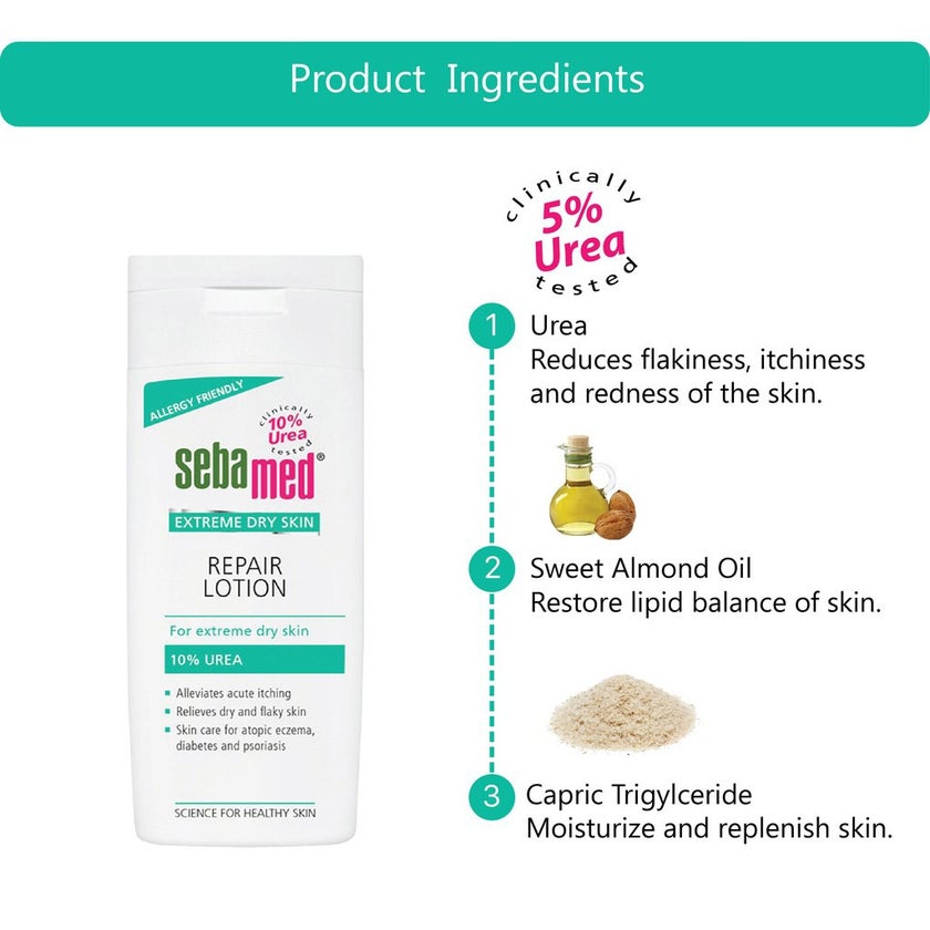 Sebamed Extreme Dry Skin Repair Urea Lotion 200ml