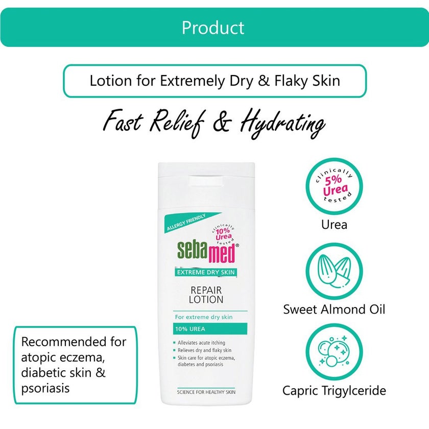Sebamed Extreme Dry Skin Repair Urea Lotion 200ml