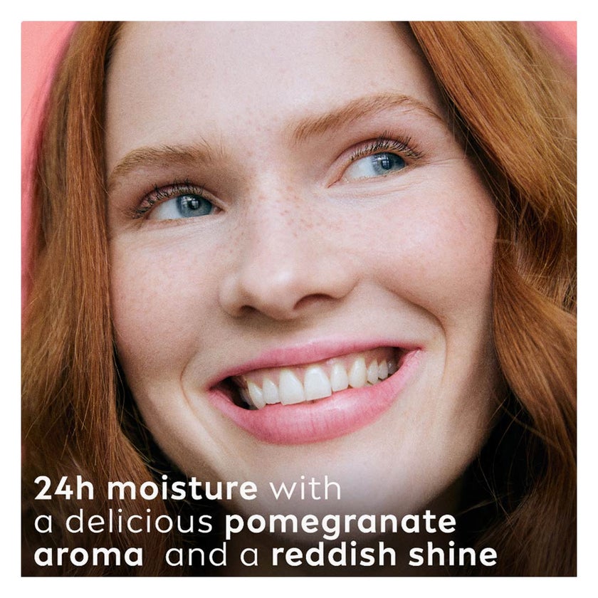Labello 24H Moisture Pomegranate Shine Lip Balm 4.8g - Dark Red Tint