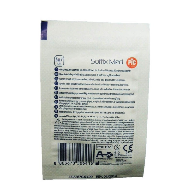 Pic Soffix Med Plasters 5 cm X 7 cm 100's