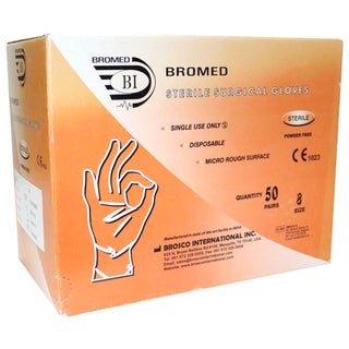 Bromed Sterile Gloves Size 8 50'S