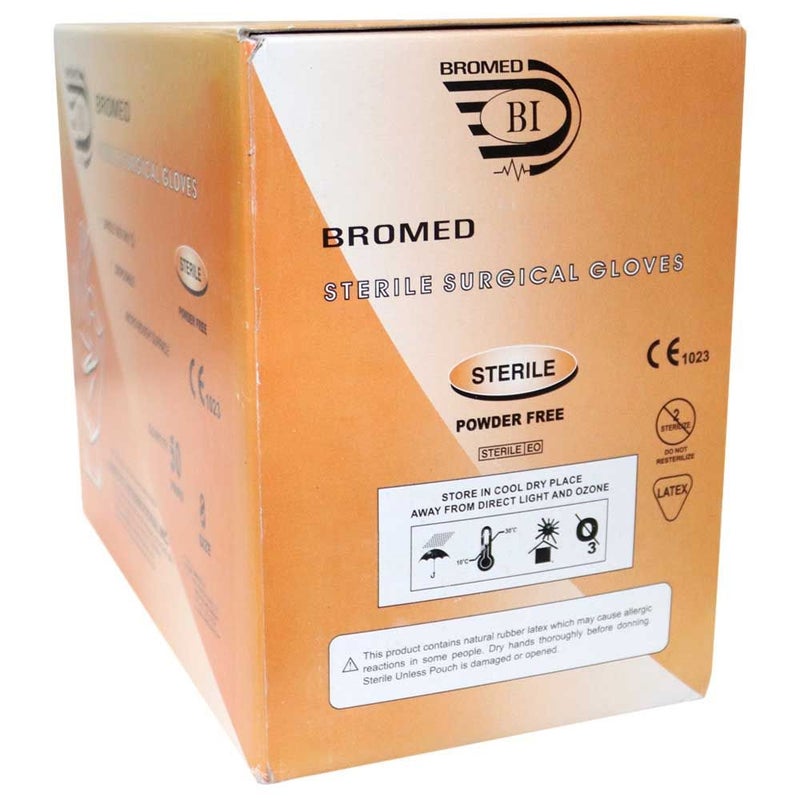 Bromed Sterile Gloves Size 8 50'S