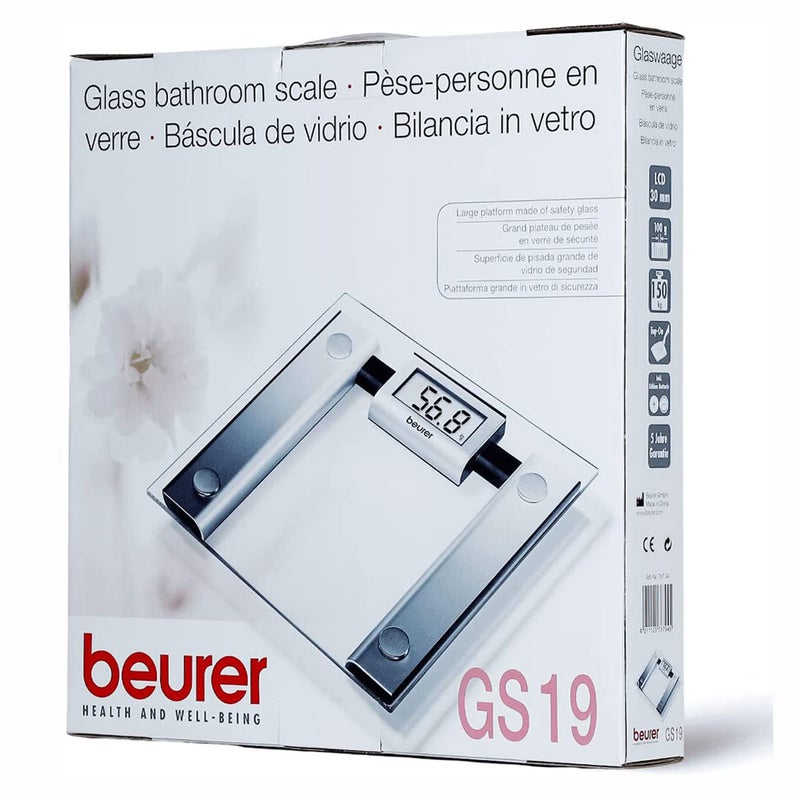 Beurer GS19 Glass Digital Scale