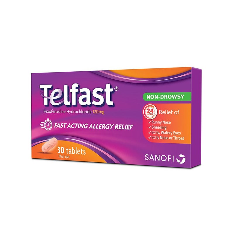 Telfast 120 mg Tablets 30's