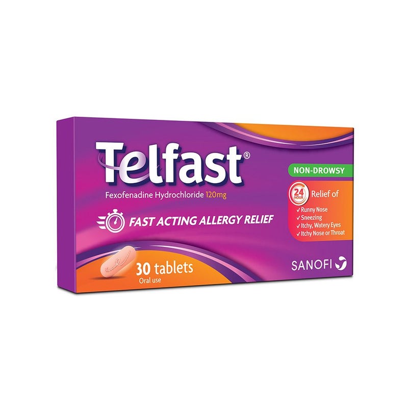 Telfast 120 mg Tablets 30's
