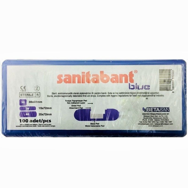 Sanitabant Blue Plasters 100's