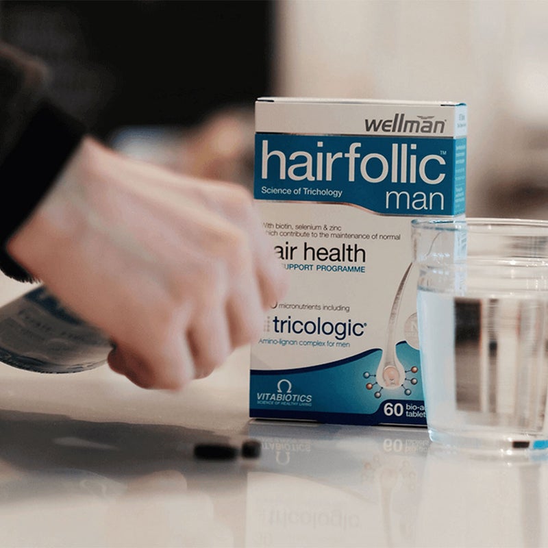 Vitabiotics Wellman Hairfollic Tablets With Biotin For Healthy Hair, Pack of 60's