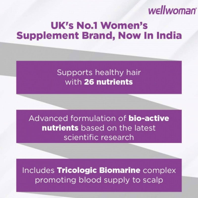 Vitabiotics Hairfollic Woman Tablets With Biotin For Healthy Hair, Pack of 60's