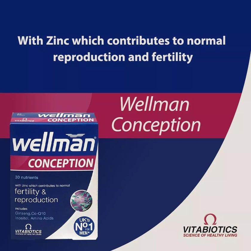 Vitabiotics Wellman Conception Tablets, Pack of 30's