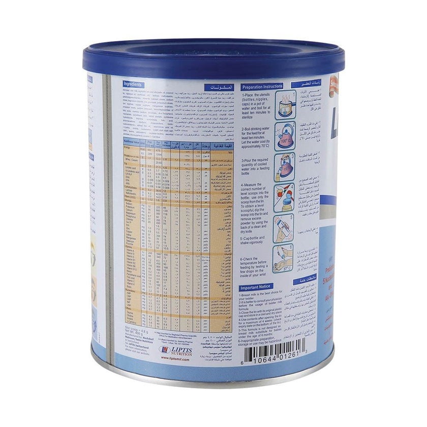 Liptogrow Plus Stage 3 Toddlers Milk Formula For 1 To 4 Years 400g