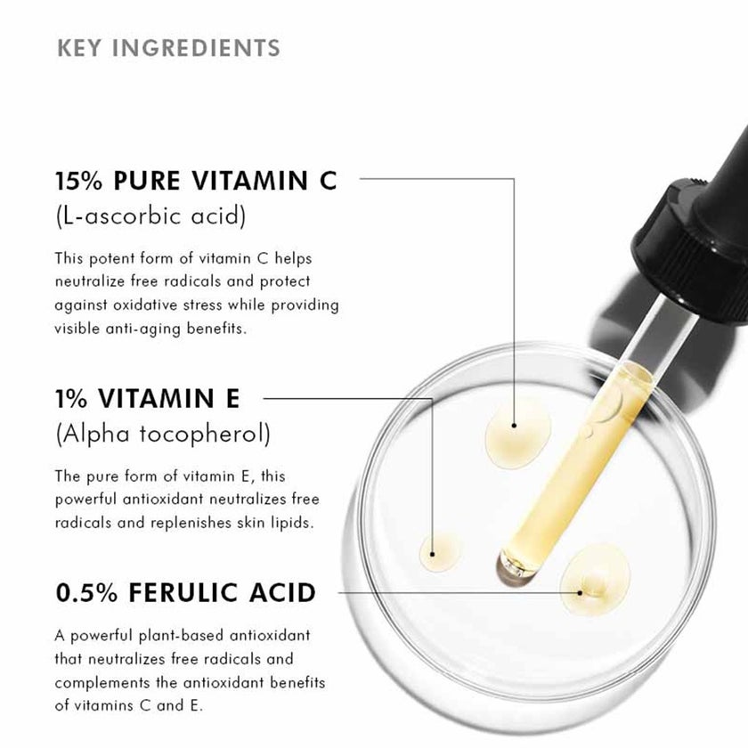 Skinceuticals CE Ferulic Triple Antioxidant 15% Vitamin C, E & Ferulic Acid Face Serum 30ml