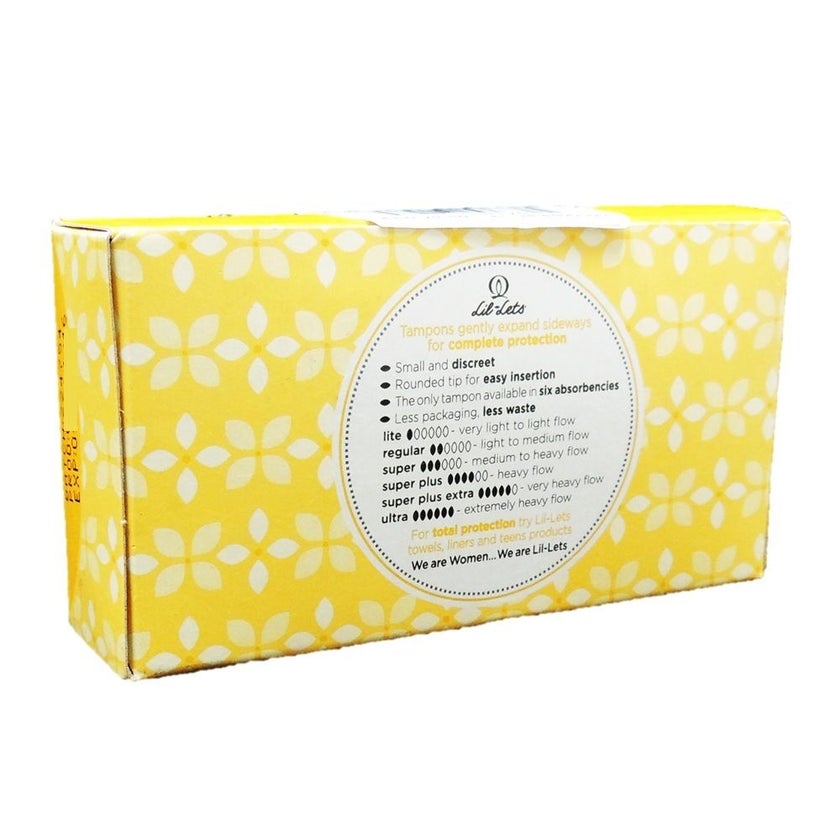 Lil-Lets Non Applicator Tampons Regular, Pack of 16's