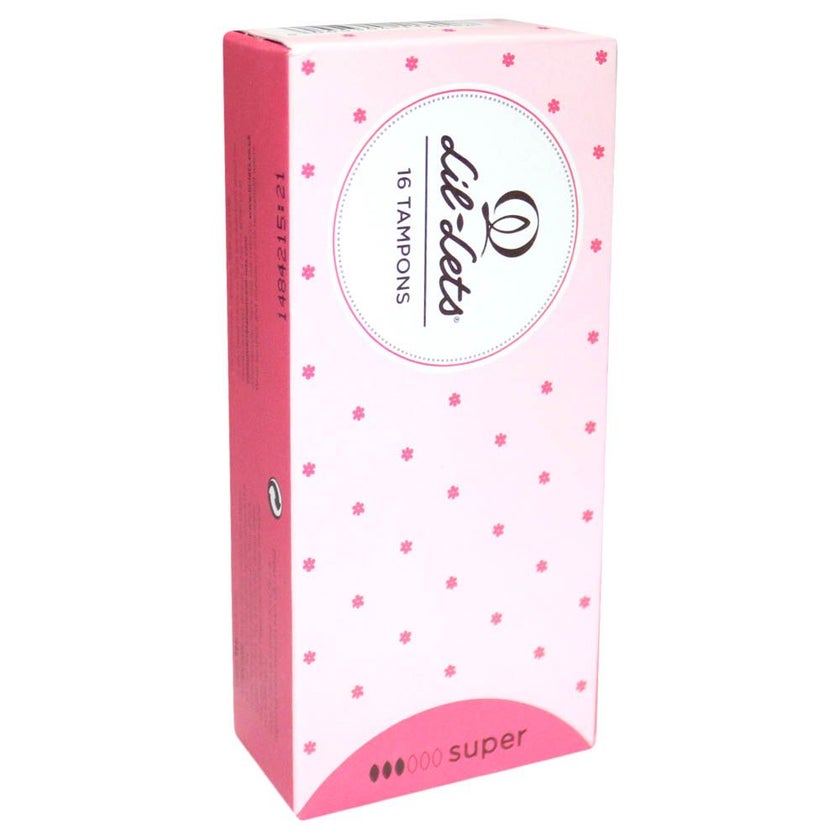 Lil-Lets Non Applicator Super Tampons, Pack of 16's