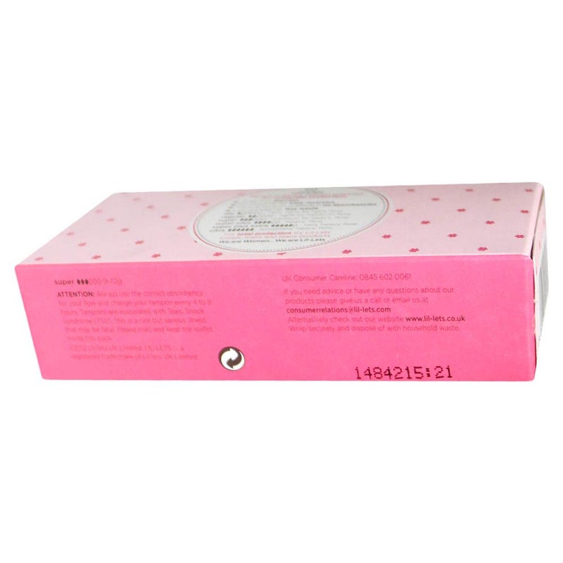 Lil-Lets Non Applicator Super Tampons 16's