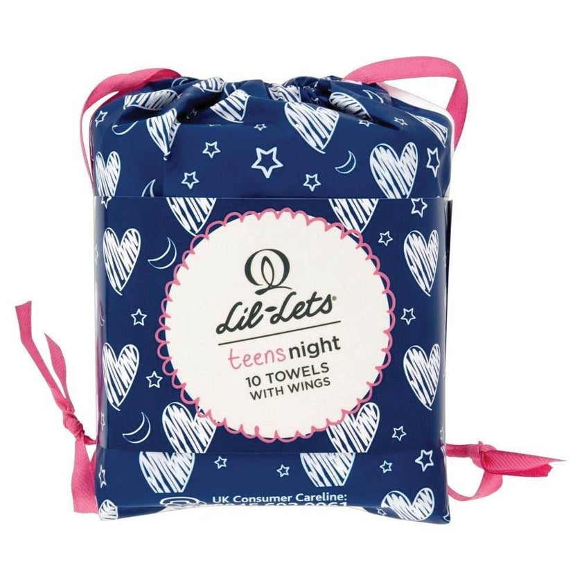 Lil-Lets Teens Night Towels with Wings, Pack of 10's