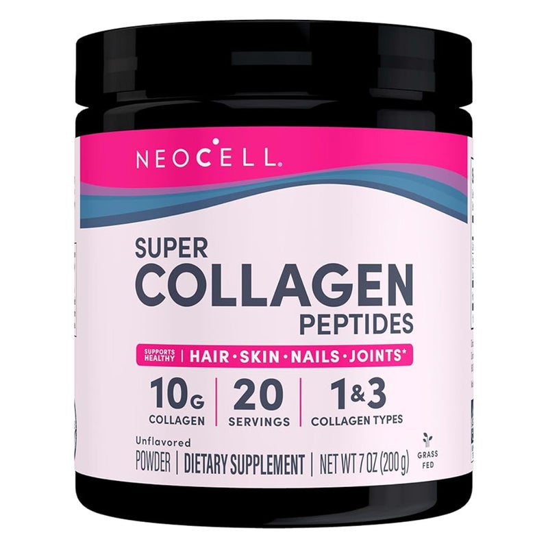 NeoCell Super Collagen Powder For Healthy Skin, Hair, Nails & Joint Support, Unflavoured 200 g