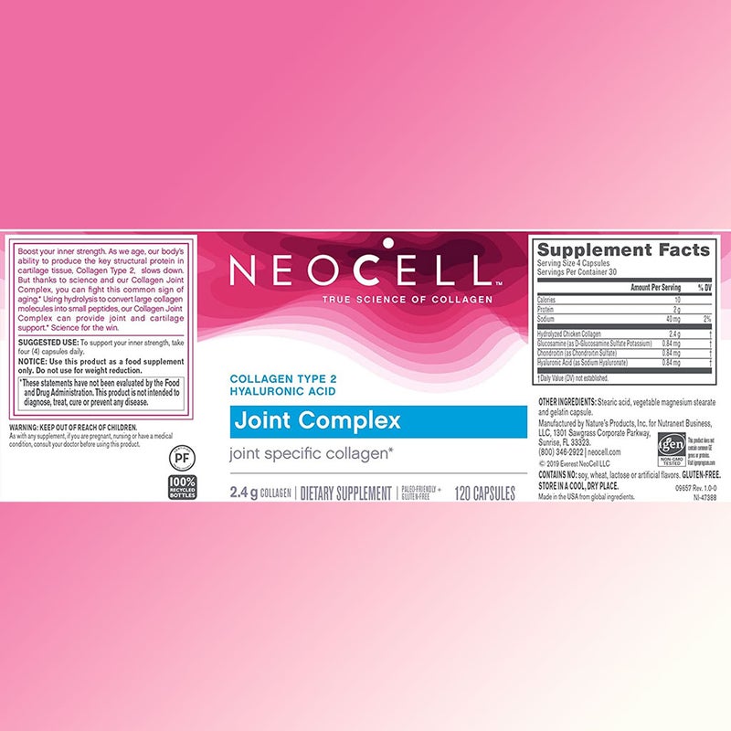NeoCell Collagen Joint Complex Capsules For Joint Support, Pack of 120's