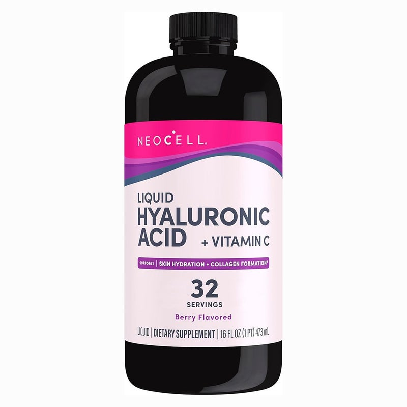 NeoCell Hyaluronic Acid Blueberry Liquid With Vitamin C For Skin & Joints 473ml