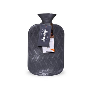 Fashy Hot Water Bag Chequer Ribbed Anthracite 6437-21