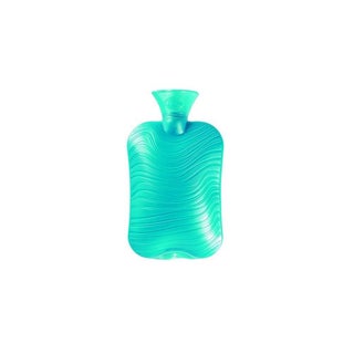 Fashy Hot Water Bag Double Ribbed Wave Pattern Turq 6461-52