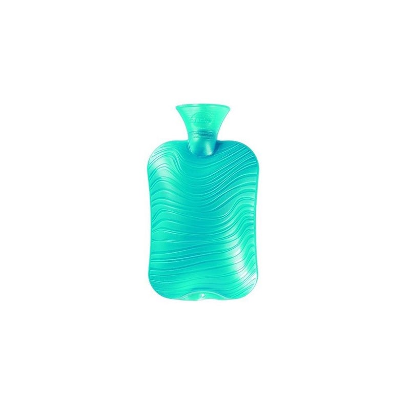 Fashy Hot Water Bag Double Ribbed Wave Pattern Turq 6461-52