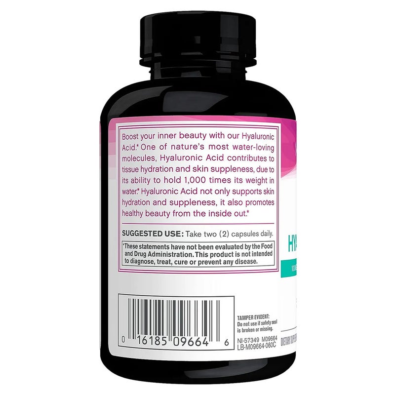 NeoCell Hyaluronic Acid Natural Moisturizer Capsules For Skin Hydration, Pack of 60's