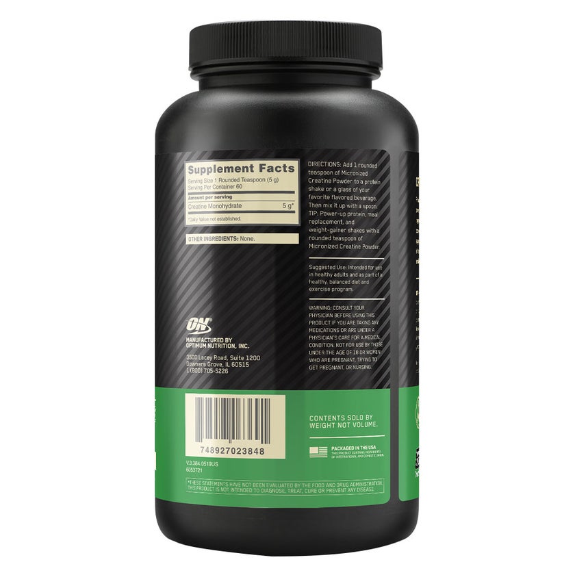 Optimum Nutrition Micronized Creatine Powder For Muscle Strength 300g