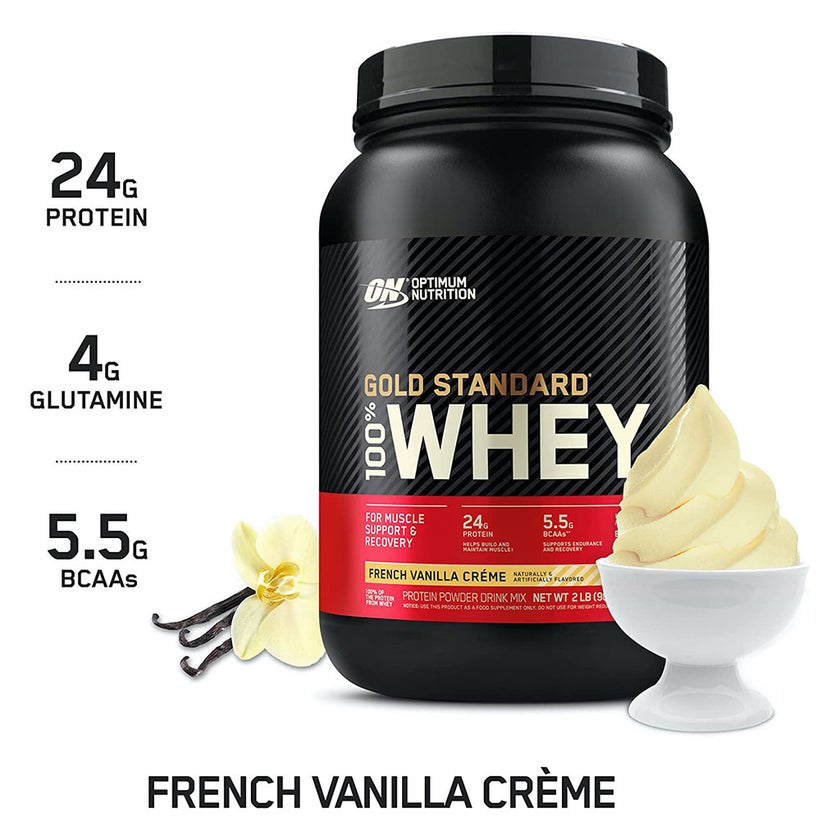 Optimum Nutrition Gold Standard 100% Whey French Vanilla Cream Protein Powder 2lb