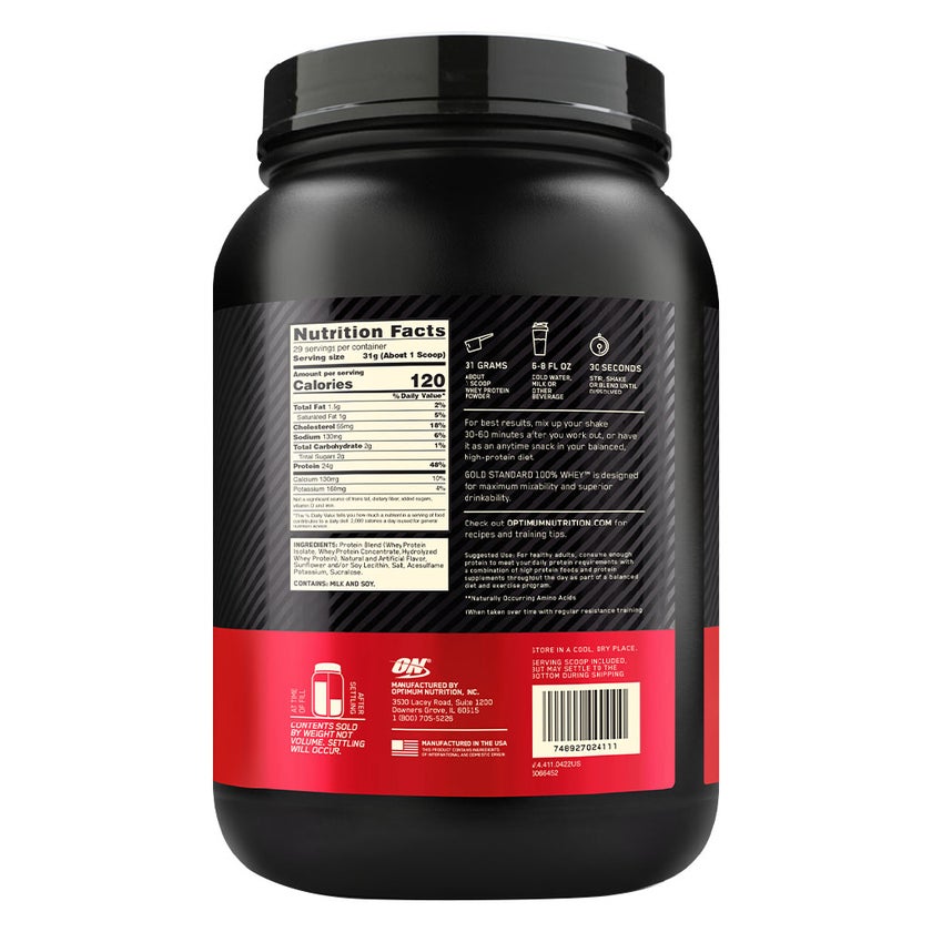 Optimum Nutrition Gold Standard 100% Whey French Vanilla Cream Protein Powder 2lb