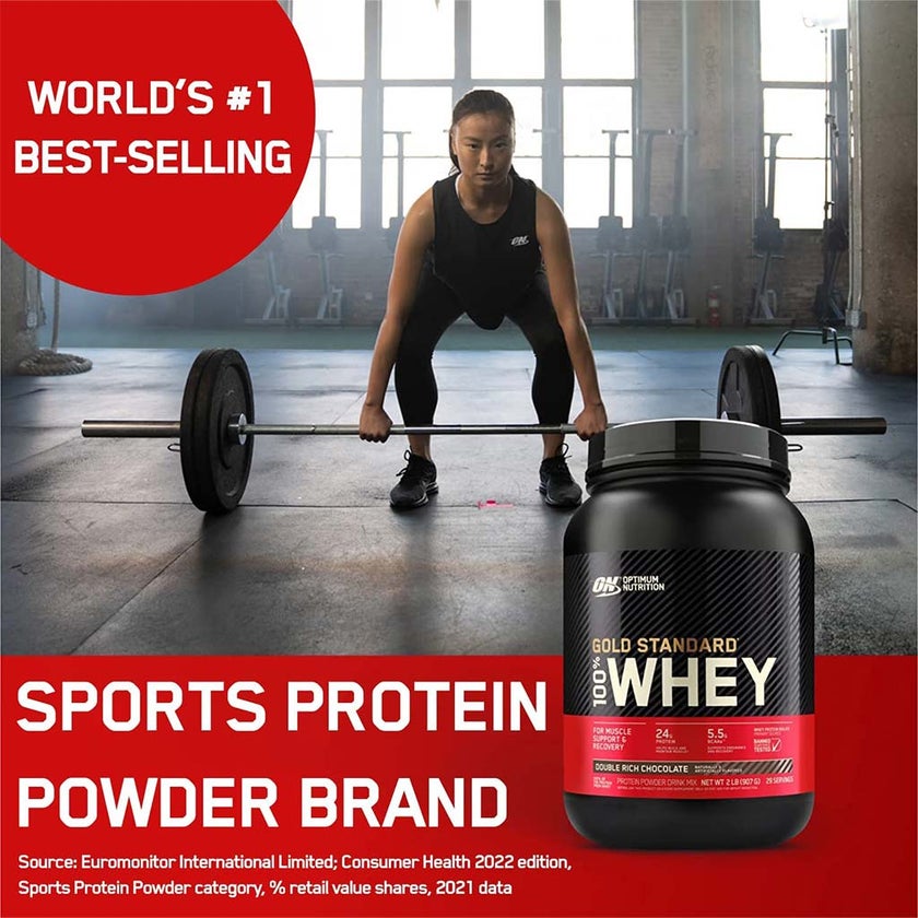 Optimum Nutrition Gold Standard 100% Whey Vanilla Ice Cream Protein Powder 1.98lb