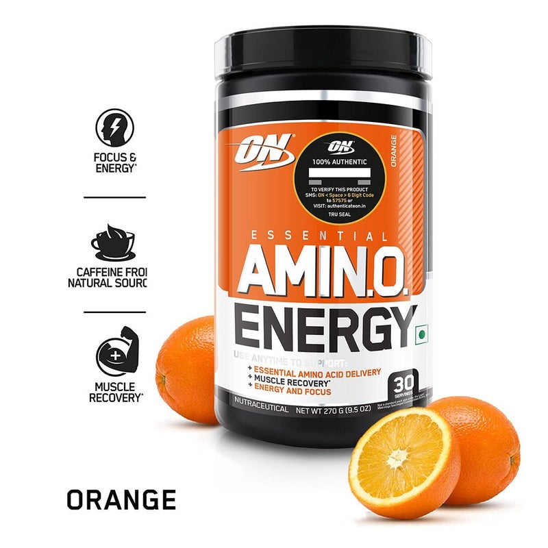 Optimum Nutrition Essential Amino Energy Orange Cooler 270g 30 Servings