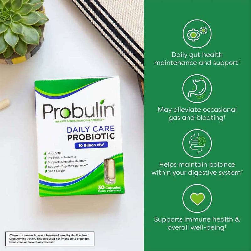 Probulin Daily Care Probiotic Capsules For Digestive Health, Pack of 30's