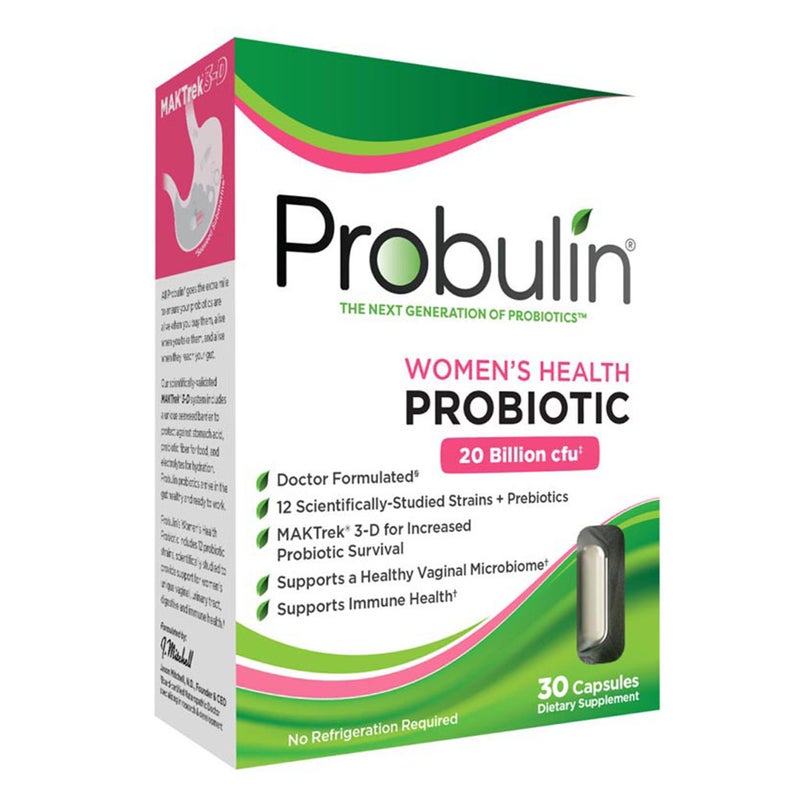 Probulin Women's Health Probiotic Capsules For Digestive Health, Pack of 30's