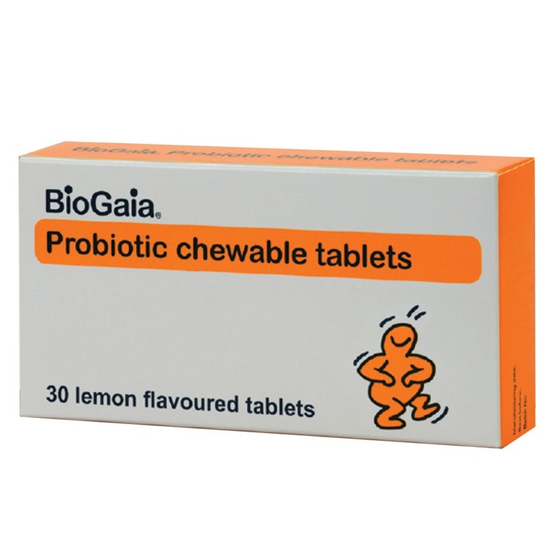 Biogaia Probiotic Chewable Tablets Lemon Flavor 30's