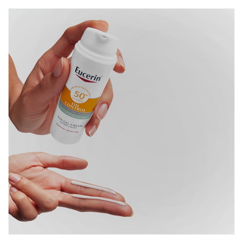 Eucerin Oil Control SPF 50+ Dry Touch Sunscreen Gel Cream 50ml