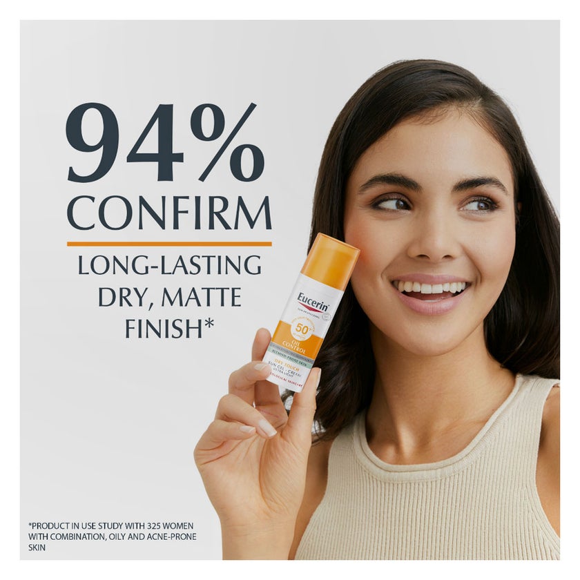 Eucerin Oil Control SPF 50+ Dry Touch Sunscreen Gel Cream 50ml