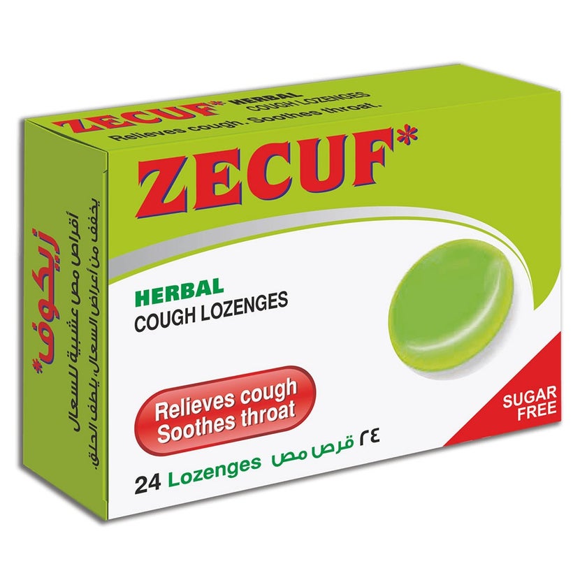 Zecuf Herbal Sugar Free Lozenges, Pack of 24's