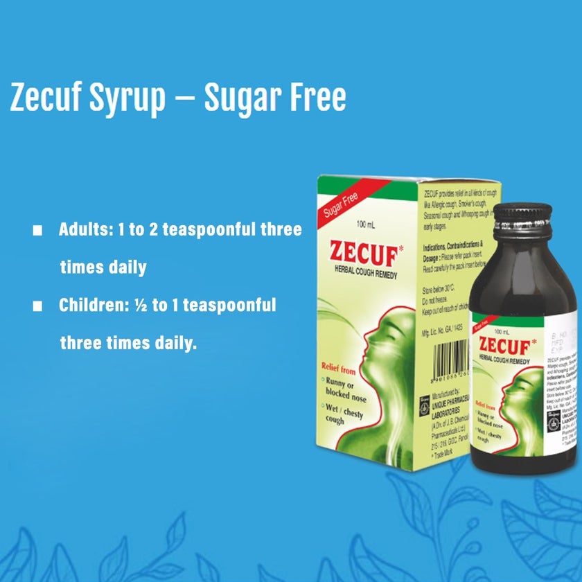 Zecuf Sugar Free Cough Syrup 100ml