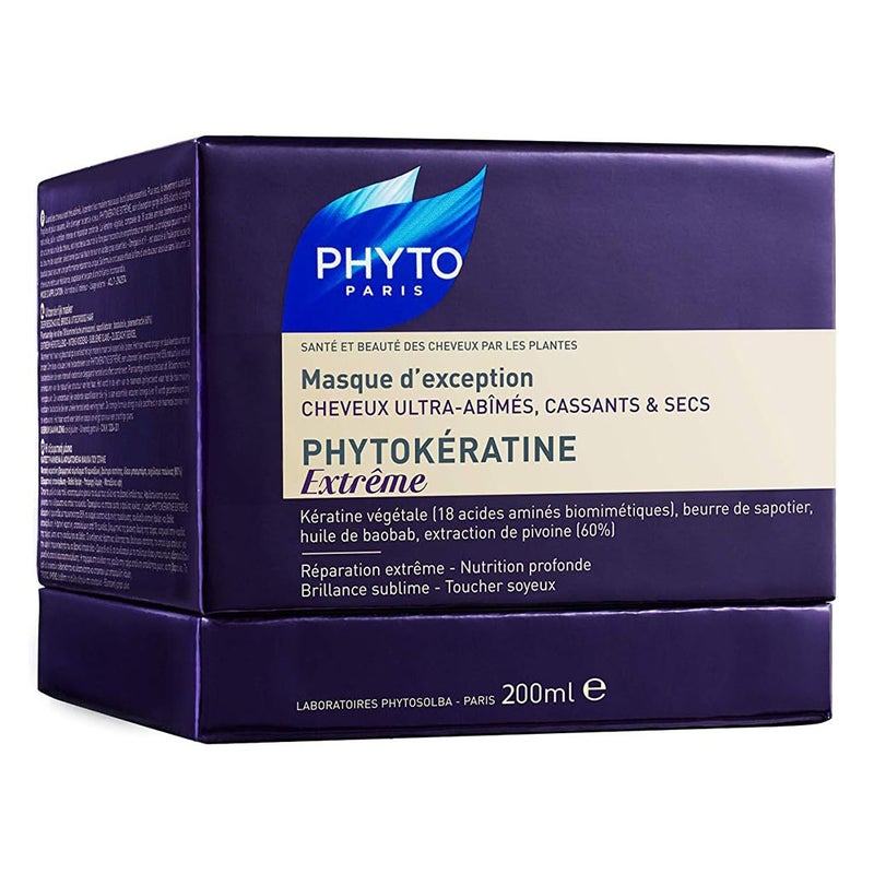 Phyto Phytokeratine Extreme Exceptional Repair Mask For Damaged, Brittle & Dry Hair 200ml