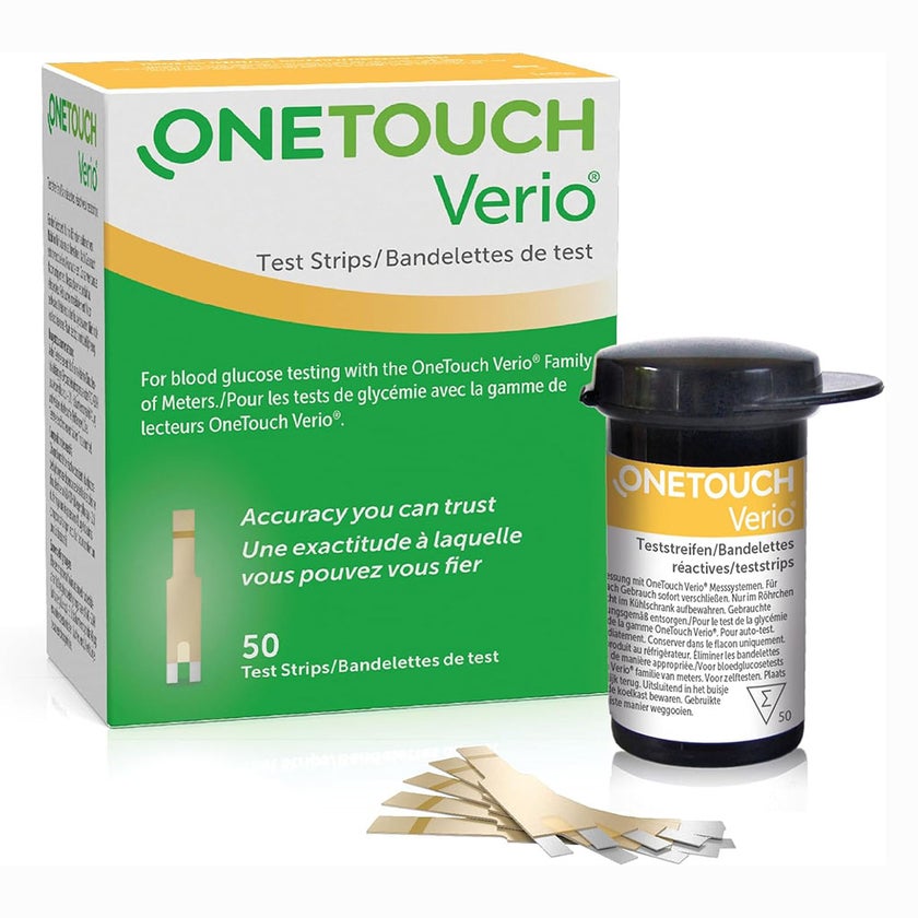 OneTouch Verio Test Strips, Pack of 50's