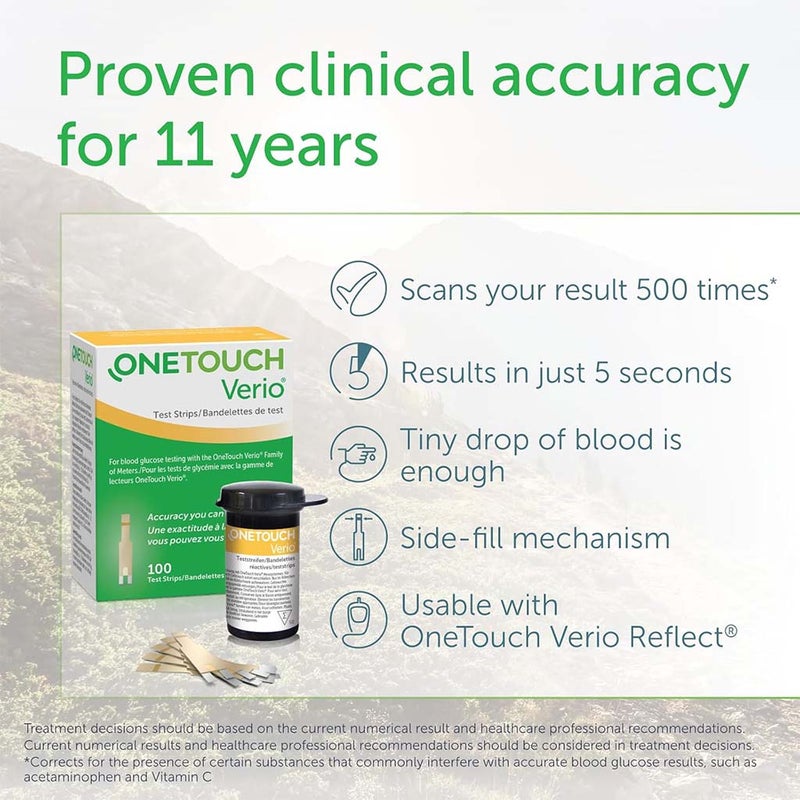 OneTouch Verio Test Strips, Pack of 50's