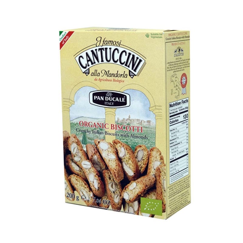 Panducale 100% Organic Cantuccini Biscuits With Almonds 200 g