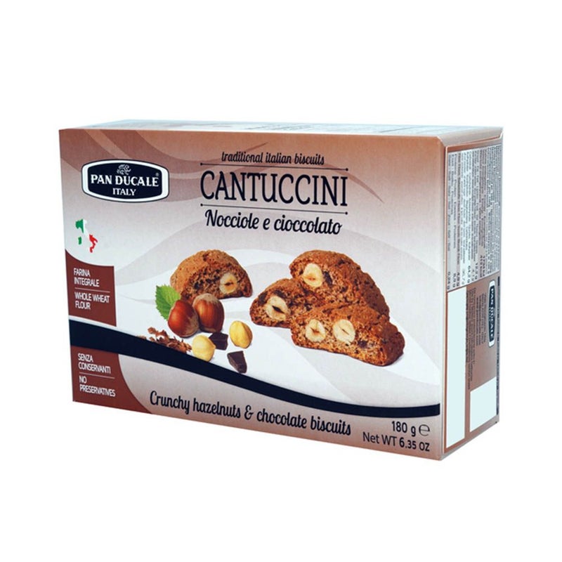 Panducale Crunchy Hazel Nut & Chocolate Biscuits 180 g