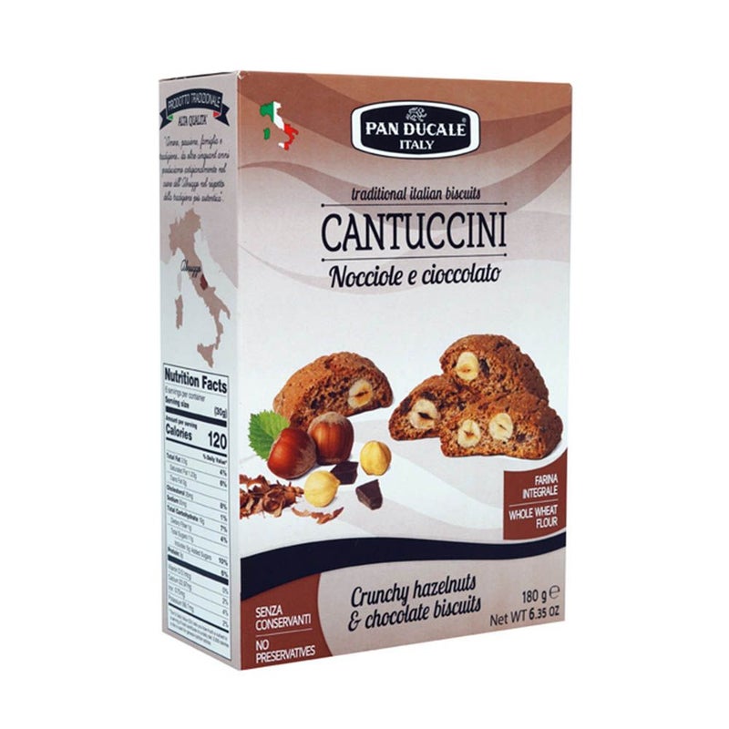 Panducale Crunchy Hazel Nut & Chocolate Biscuits 180 g