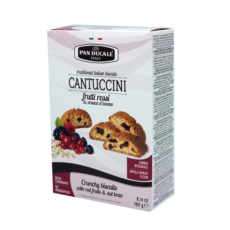 Panducale Crunchy Red Fruits & Oat Bran Biscuits 180 g