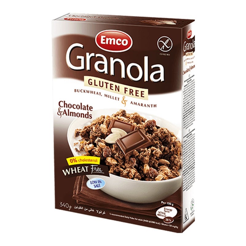 Emco Granola Gluten-Free with Chocolate and Almonds 340 g